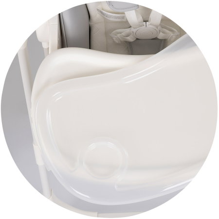Scaun de masa si leagan electric Chipolino Master Class 2 in 1, pana la 15 kg, spatar reglabil, inaltime reglabila, functie bluetooth, pliere compacta, Cashmere [8]