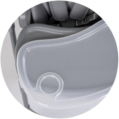 Scaun de masa si leagan electric Chipolino Master Class 2 in 1, pana la 15 kg, spatar reglabil, inaltime reglabila, functie bluetooth, pliere compacta, Charcoal [8]
