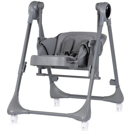 Scaun de masa si leagan electric Chipolino Master Class 2 in 1, pana la 15 kg, spatar reglabil, inaltime reglabila, functie bluetooth, pliere compacta, Charcoal [2]