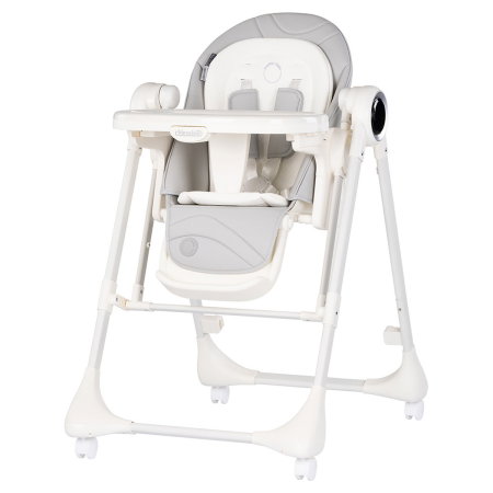 Scaune de masa - Scaun de masa si leagan electric Chipolino Master Class 2 in 1, pana la 15 kg, spatar reglabil, inaltime reglabila, functie bluetooth, pliere compacta, Cashmere
