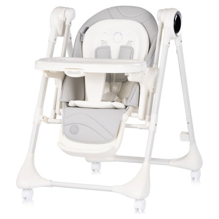Scaun de masa si leagan electric Chipolino Master Class 2 in 1, pana la 15 kg, spatar reglabil, inaltime reglabila, functie bluetooth, pliere compacta, Cashmere [1]