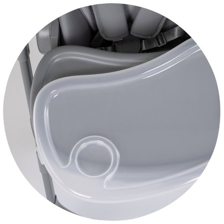 Scaun de masa si leagan electric Chipolino Master Class 2 in 1, pana la 15 kg, spatar reglabil, inaltime reglabila, functie bluetooth, pliere compacta, Charcoal [8]