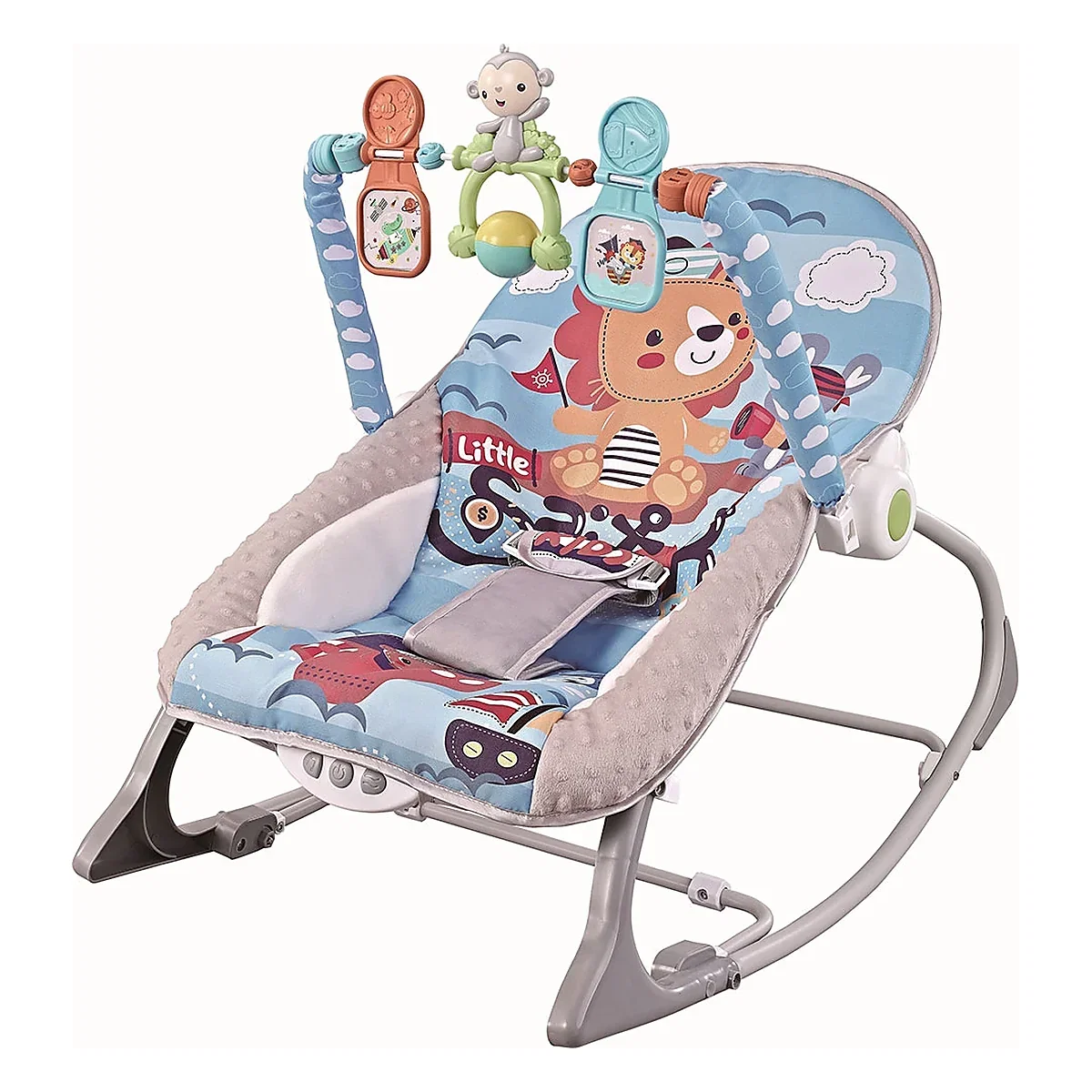Balansoare si leagane bebelusi - Scaunel balansoar Chipolino Baby Spa, Blue 0 luni