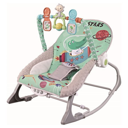 Camera copilului - Scaunel balansoar Chipolino Baby Spa, Green 0 luni
