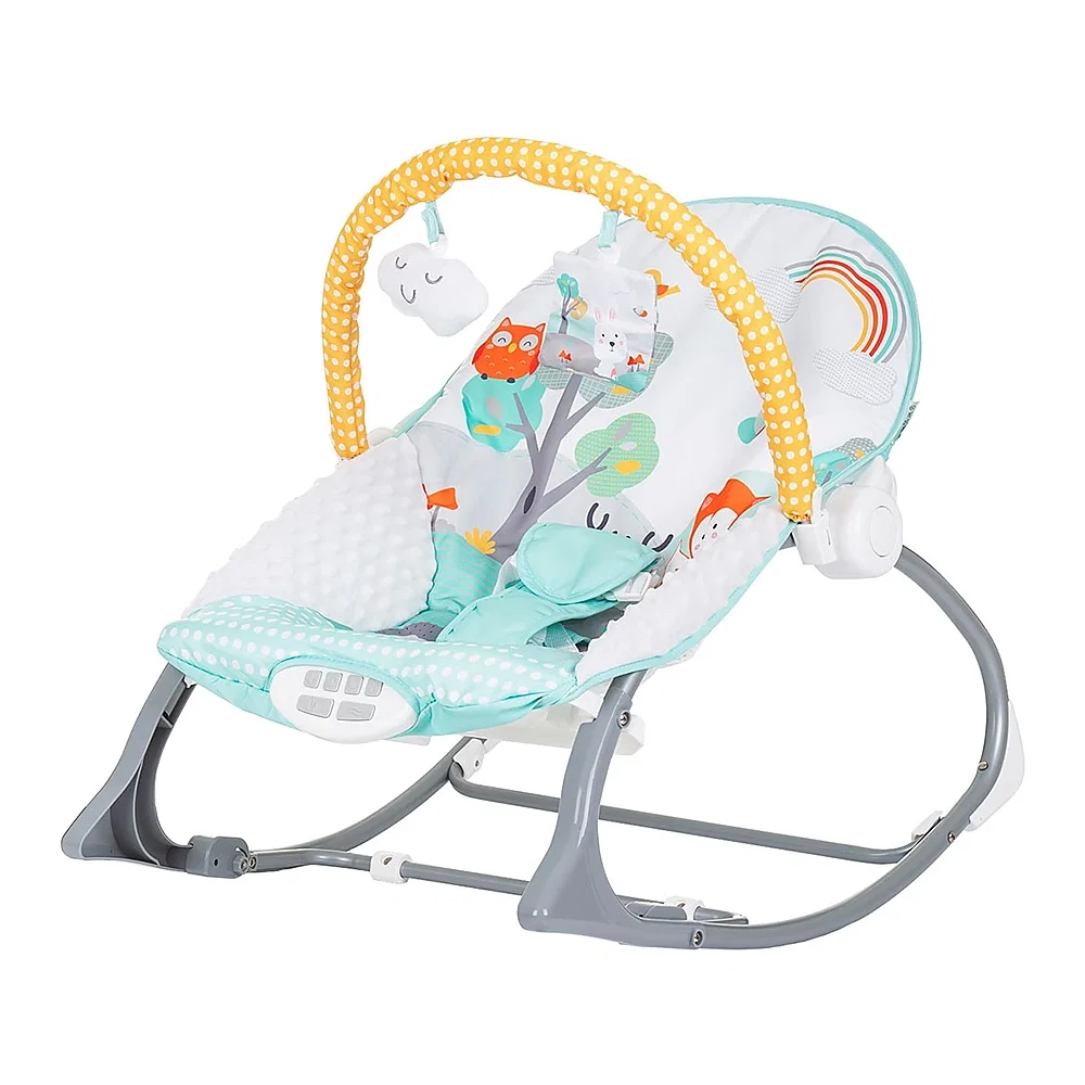 Balansoare si leagane bebelusi - Scaunel balansoar Chipolino Melody green 6 luni