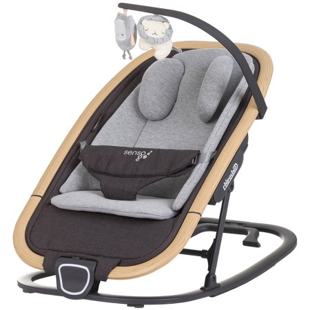Camera copilului - Scaunel Balansoar Chipolino Senso Cloud Wood 0-6 luni