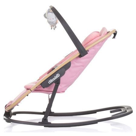 Scaunel balansoar Chipolino Senso pink marshmallow wood [1]