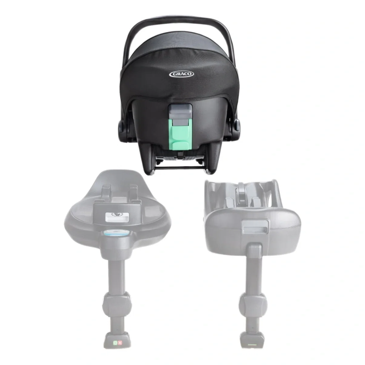 Scoica auto Graco SnugLite Midnight, 40-75 cm, certificata R129 [2]