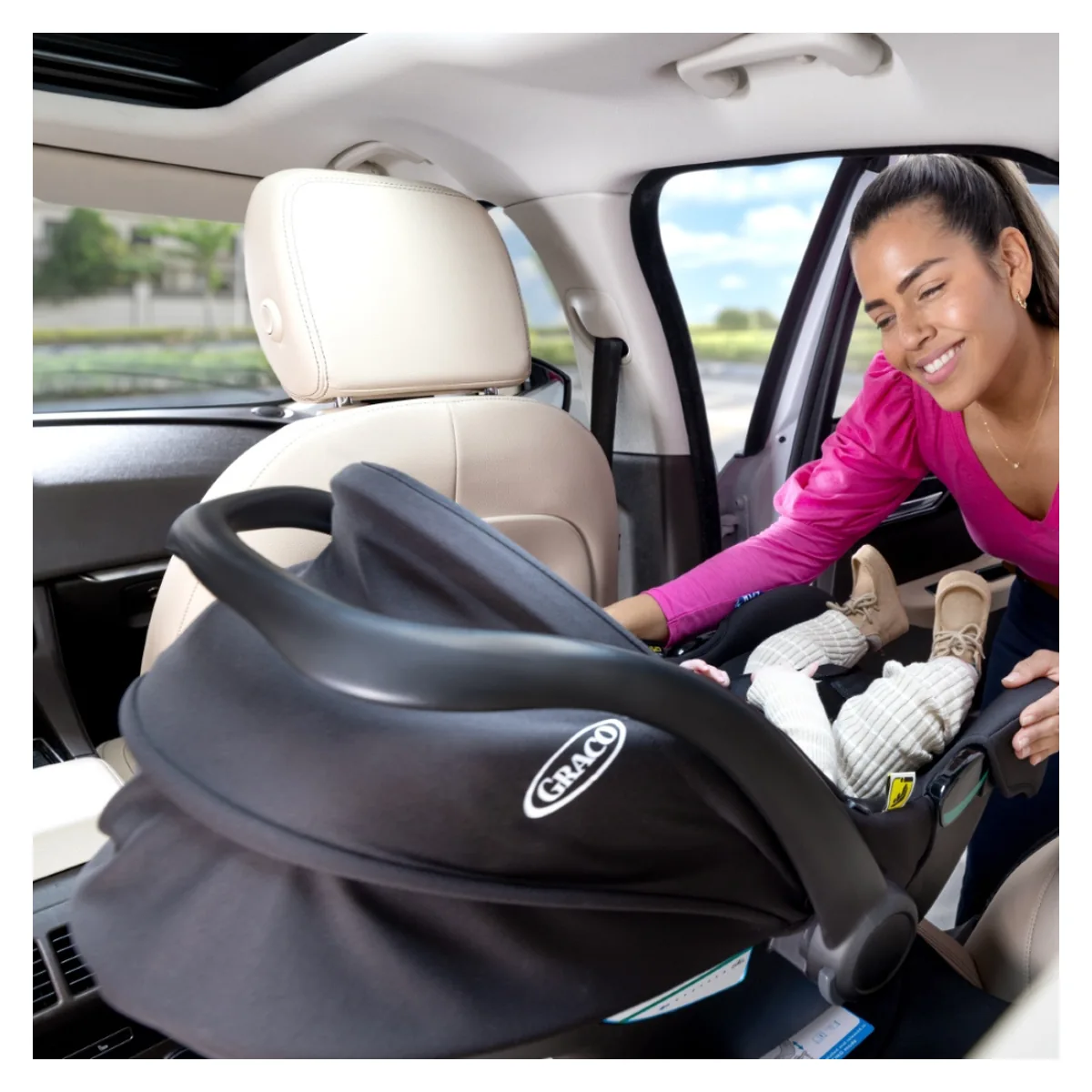Scoica auto Graco SnugLite Midnight, 40-75 cm, certificata R129 [7]