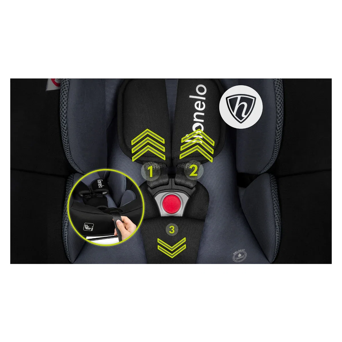 Scoica auto, Lionelo, i-Size Astrid, 0-13 Kg, 40-87 cm, Testat ADAC 6 luni [14]