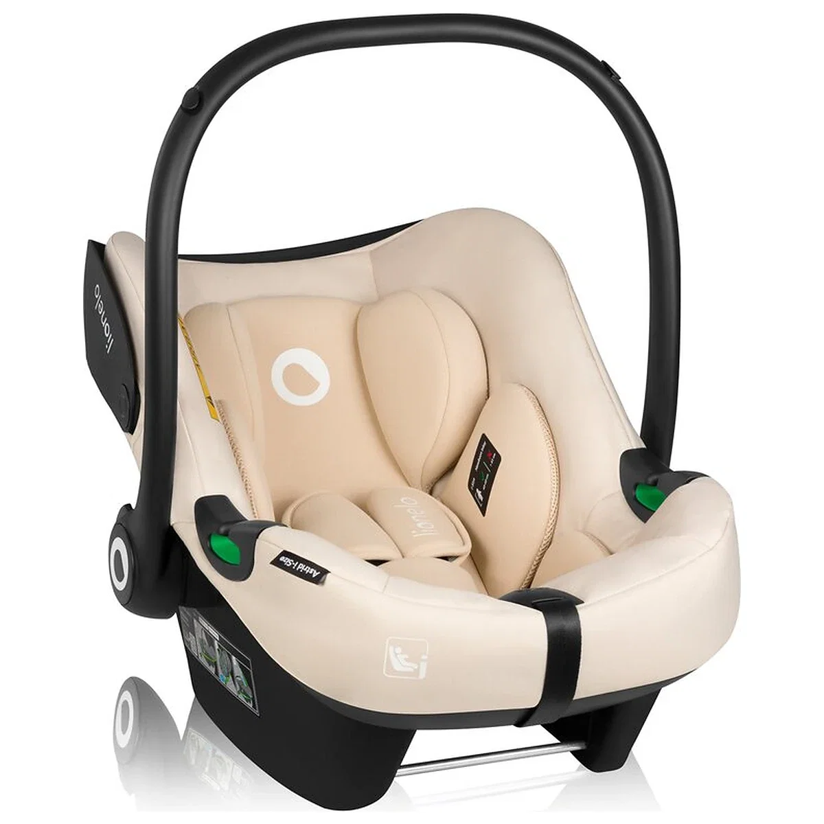 Scoica auto, Lionelo, i-Size Astrid, 0-13 Kg, 40-87 cm, Testat ADAC, Bej [4]