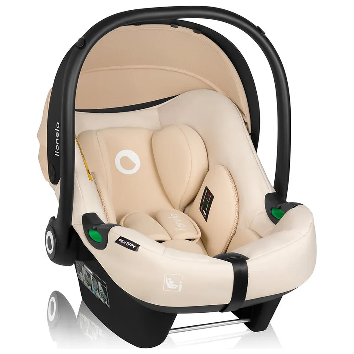 Scoica auto, Lionelo, i-Size Astrid, 0-13 Kg, 40-87 cm, Testat ADAC, Bej [5]