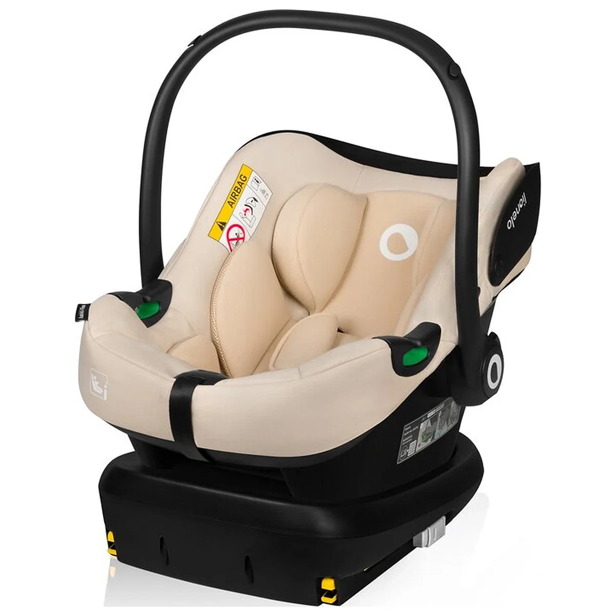 Scoica auto, Lionelo, i-Size Astrid, 0-13 Kg, 40-87 cm, Testat ADAC, Bej [14]