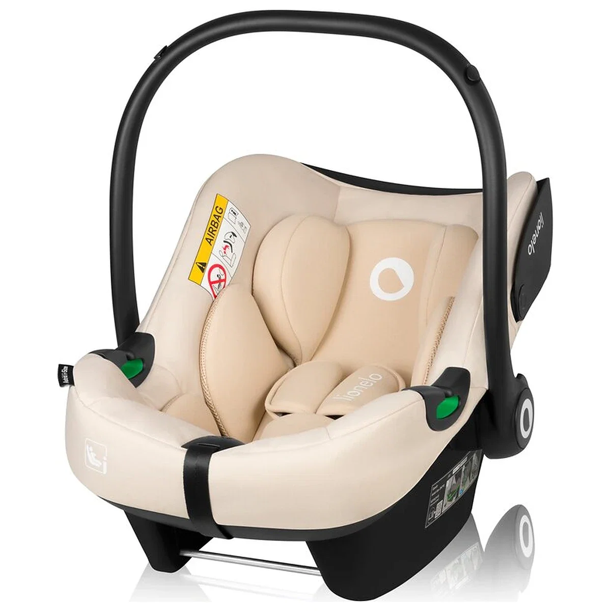 Scoica auto, Lionelo, i-Size Astrid, 0-13 Kg, 40-87 cm, Testat ADAC, Bej [2]