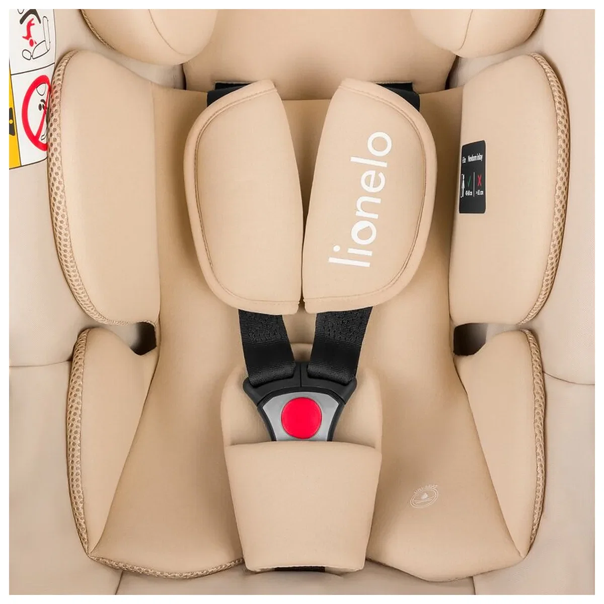 Scoica auto, Lionelo, i-Size Astrid, 0-13 Kg, 40-87 cm, Testat ADAC, Bej [10]