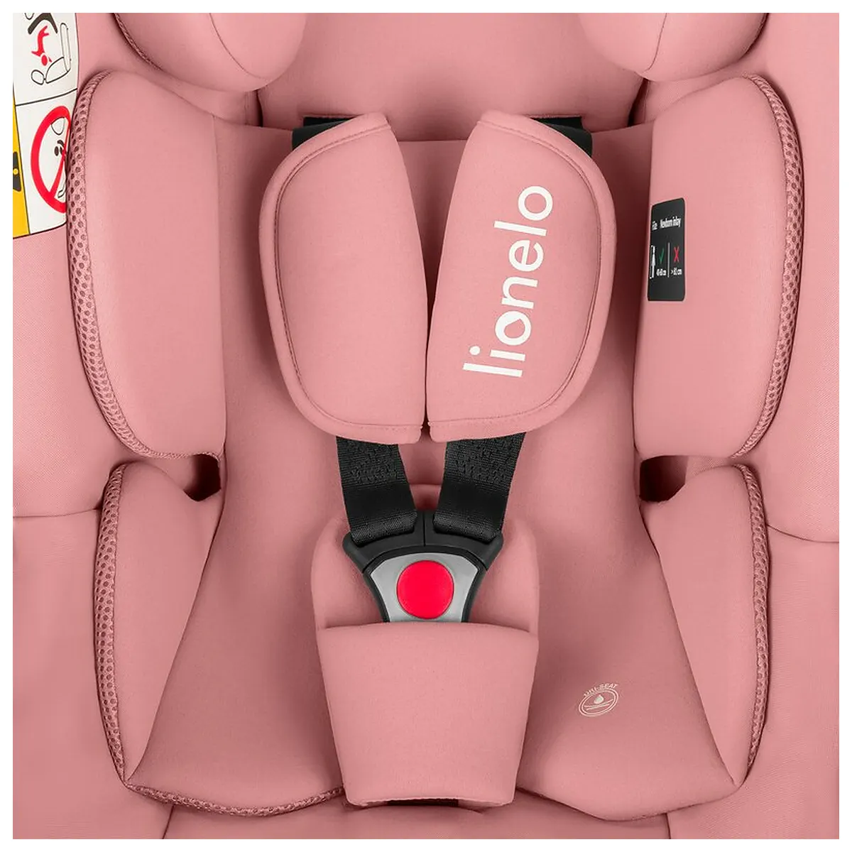 Scoica auto, Lionelo, i-Size Astrid, 0-13 Kg, 40-87 cm, Testat ADAC, Roz [10]
