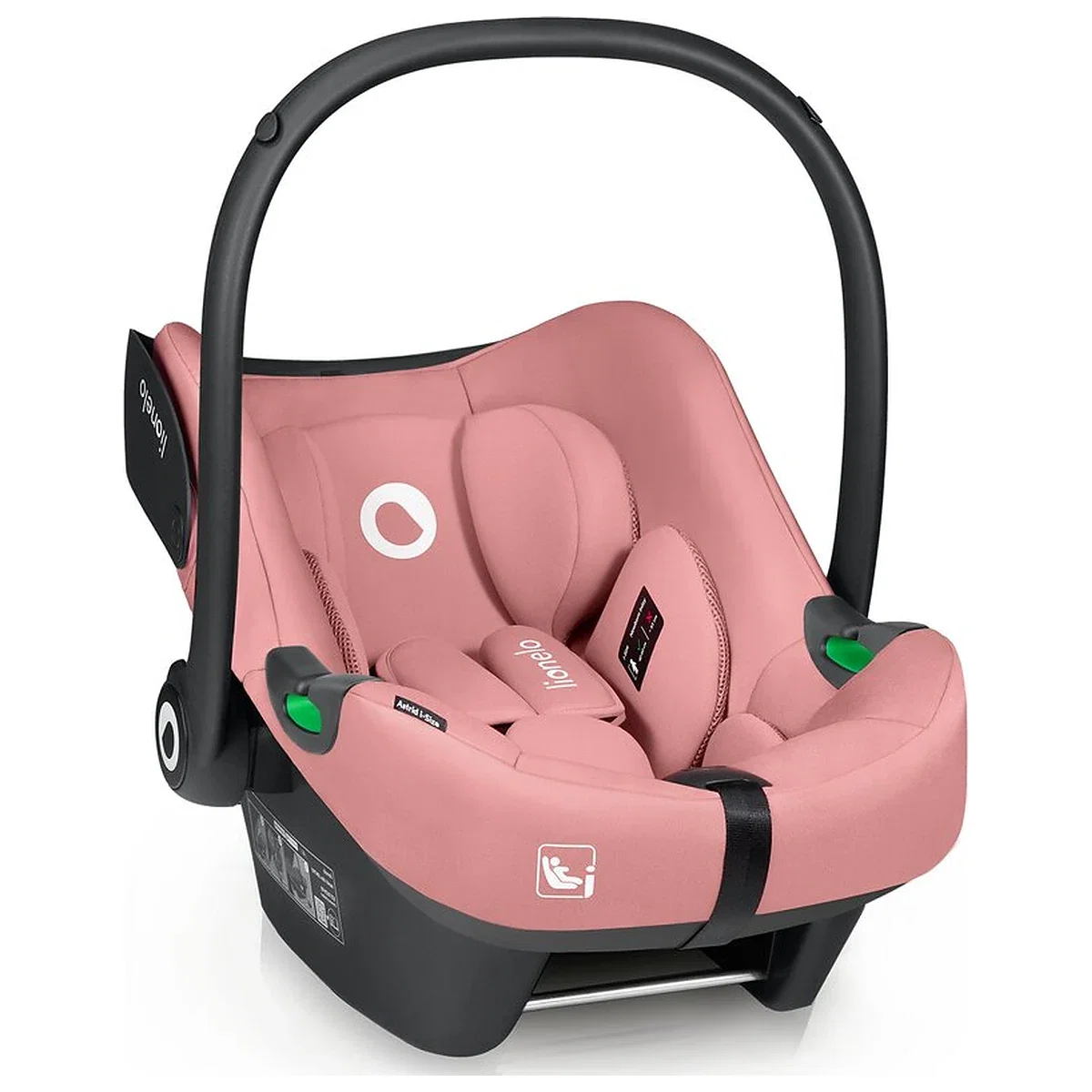 Scoica auto, Lionelo, i-Size Astrid, 0-13 Kg, 40-87 cm, Testat ADAC, Roz [4]