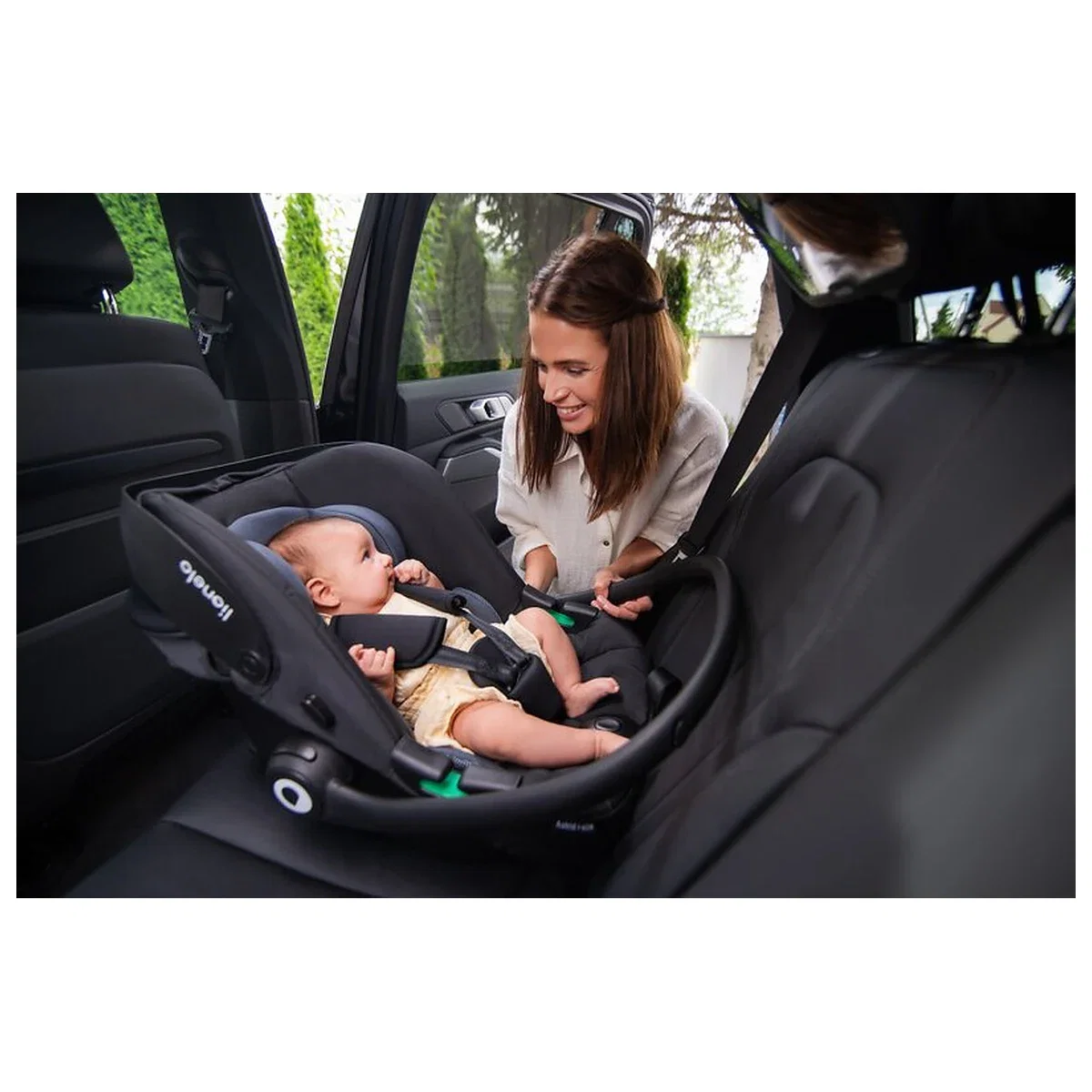 Scoica auto, Lionelo, i-Size Astrid, 0-13 Kg, 40-87 cm, Testat ADAC, Verde [13]