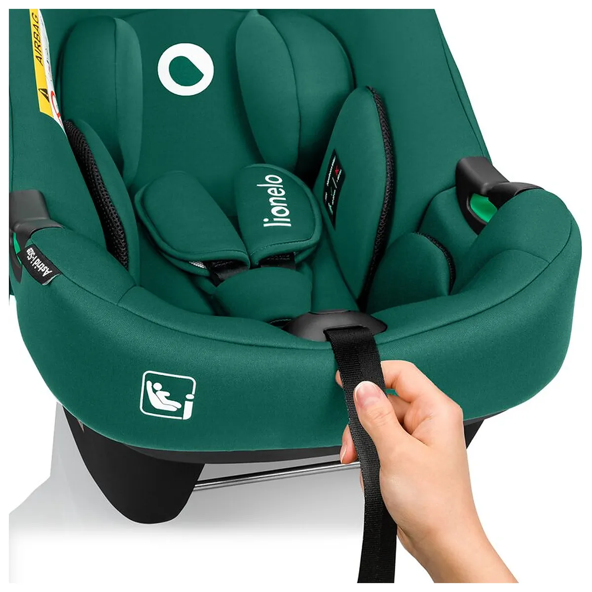 Scoica auto, Lionelo, i-Size Astrid, 0-13 Kg, 40-87 cm, Testat ADAC, Verde [10]