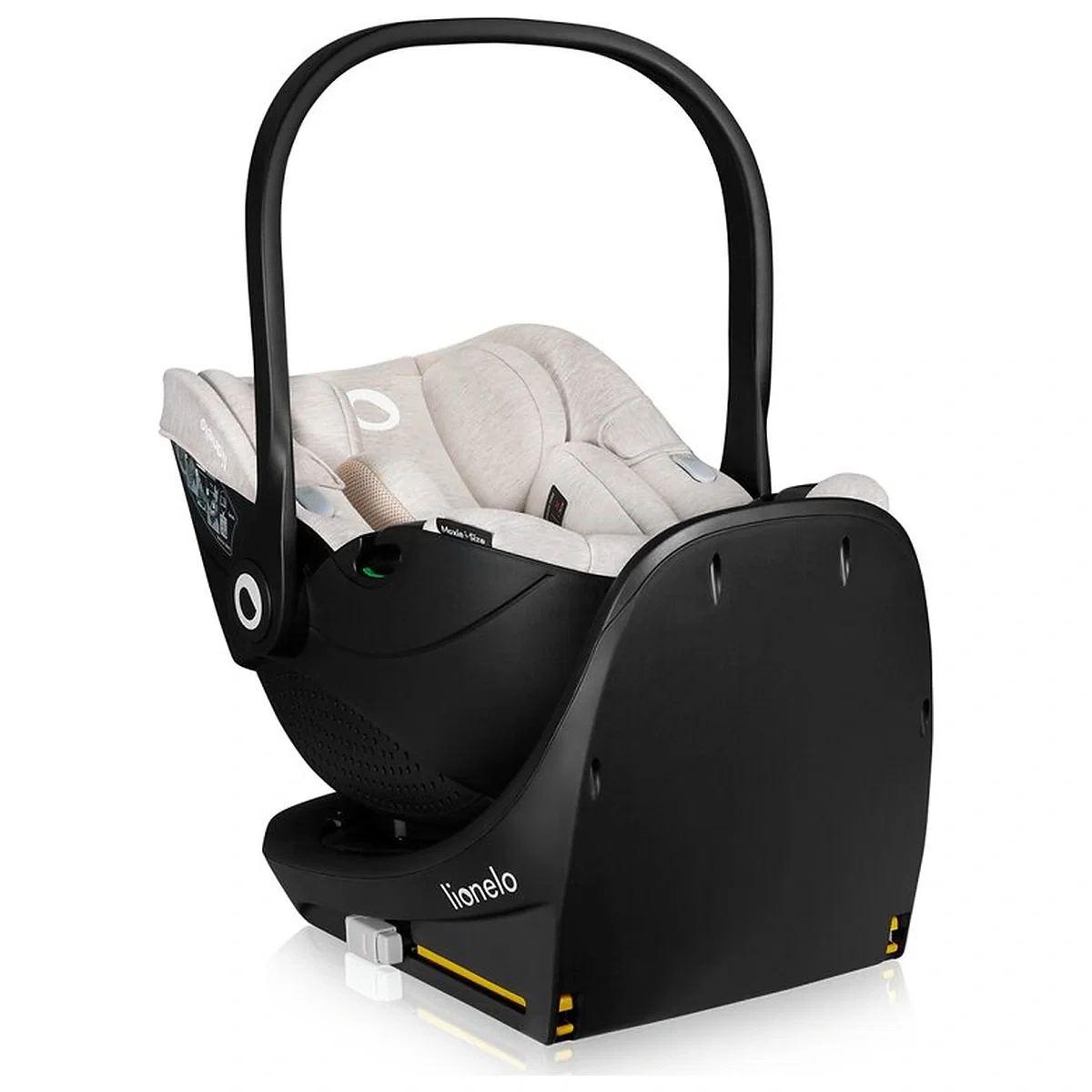 Scoica auto, Lionelo, Moxie, i-Size, Include baza rotativa 360 cu picior de fixare, 40-87 cm, Tetiera reglabila, [15]