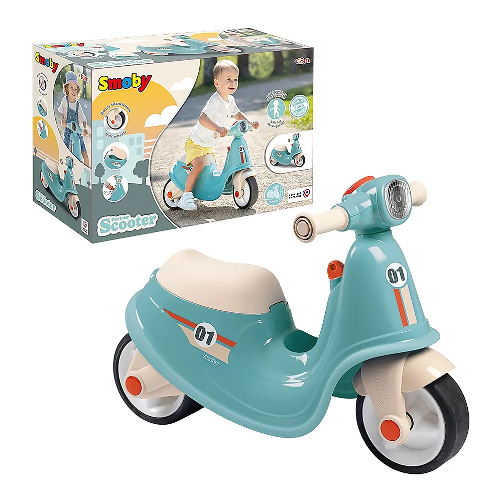 Scuter Smoby Scooter Ride-On albastru 5 ani [11]