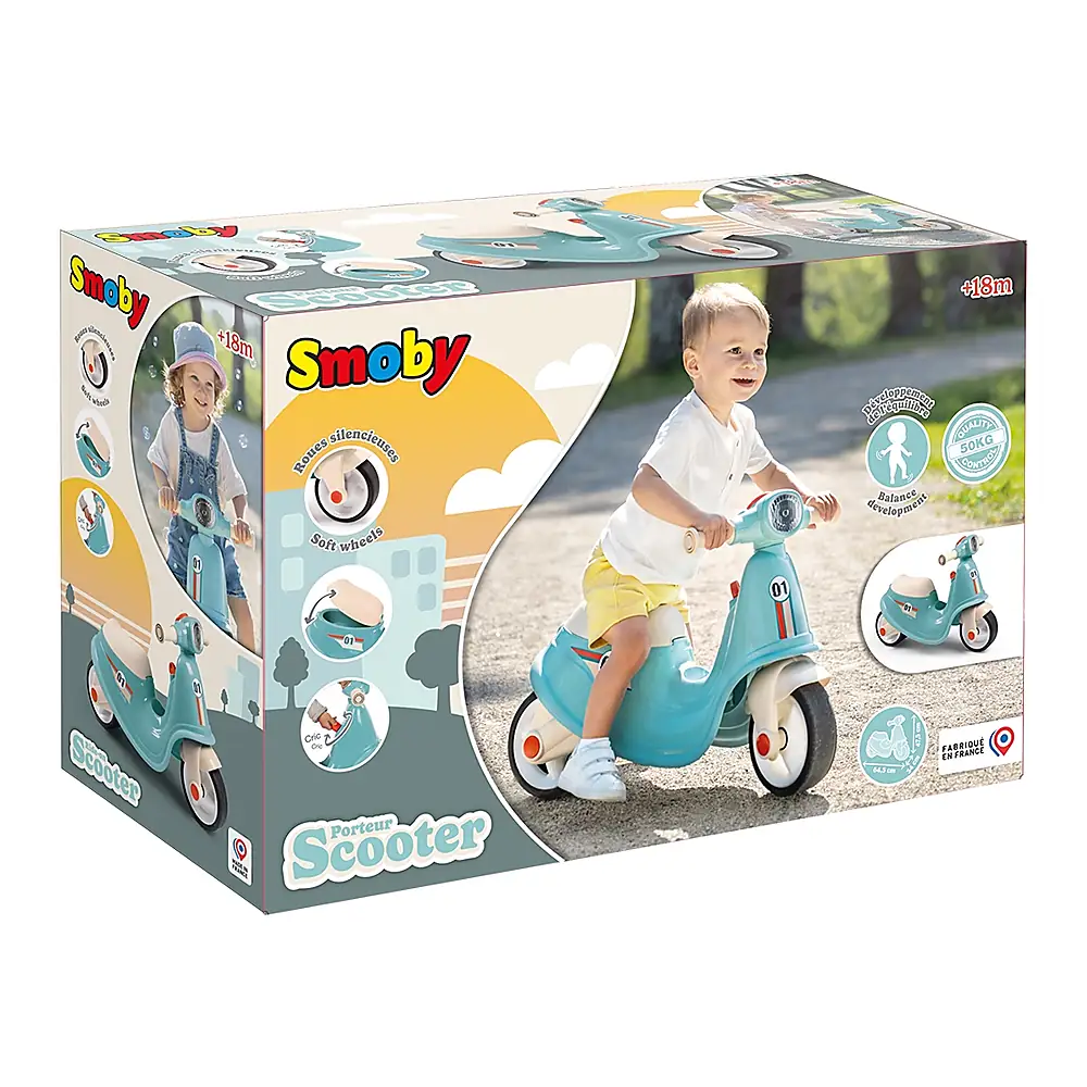 Scuter Smoby Scooter Ride-On albastru 5 ani [12]