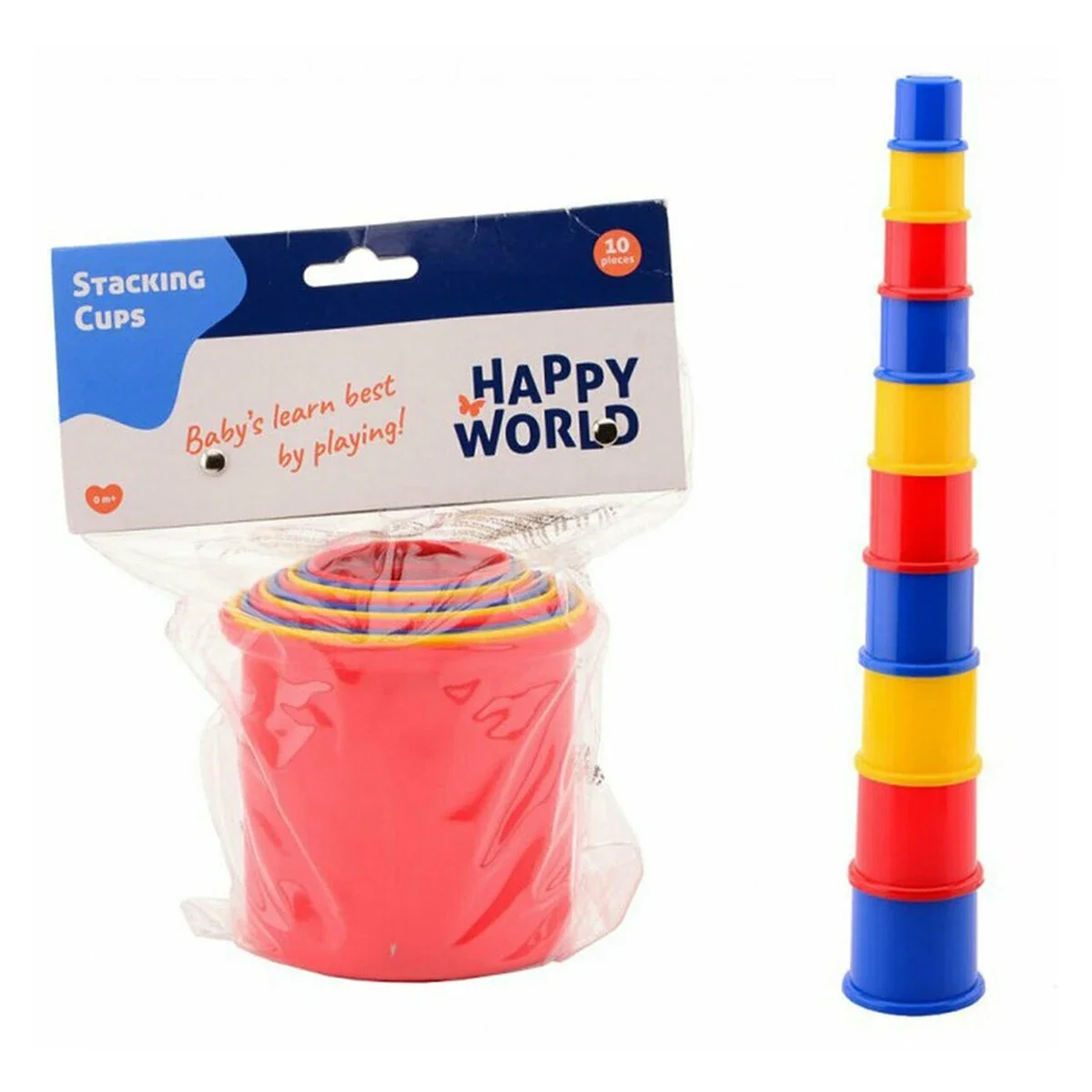 Set 10 cupe pentru stivuit - Happy World [1]