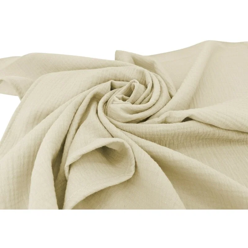 Set 2 museline, MimiNu, Multifunctionale, Din bumbac certificat Oeko Tex Standard 100,80x80 cm, Warm beige and Cream [3]