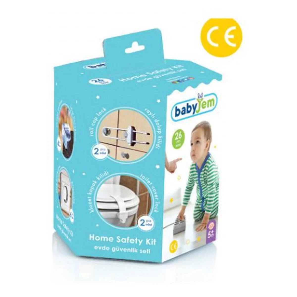 Set 26 protectii pentru mobilier BabyJem Home Safety Kit [1]