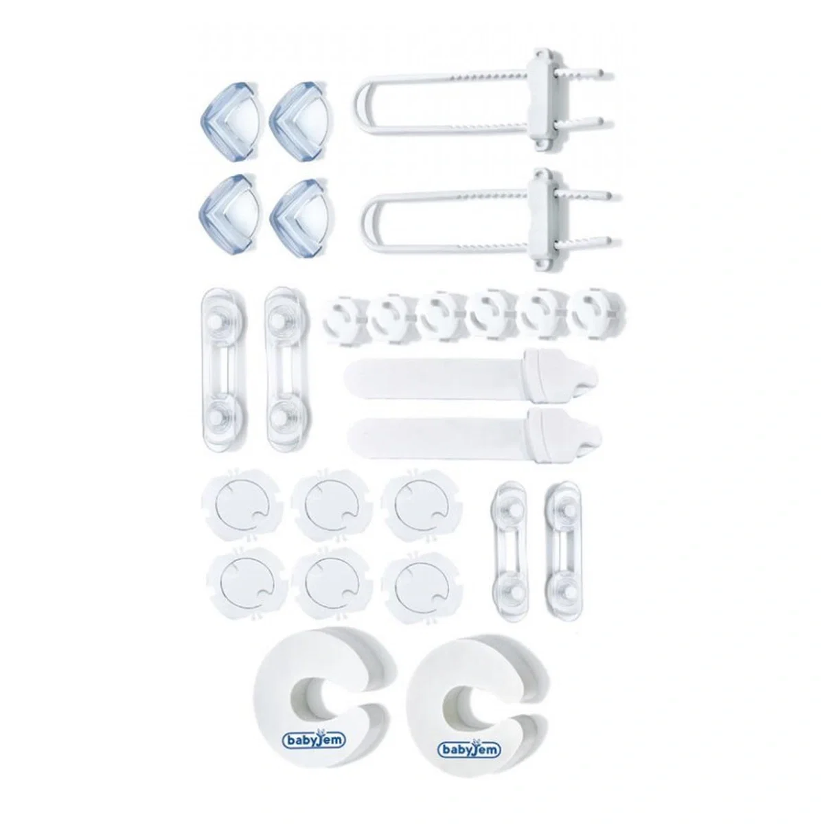 Protectii si seturi de siguranta - Set 26 protectii pentru mobilier BabyJem Home Safety Kit