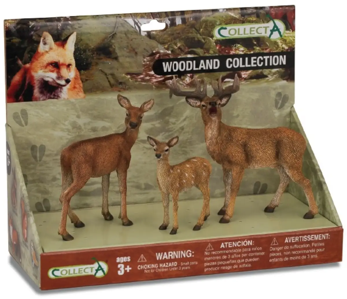Set figurine - Set 3 figurine Animale din padure Collecta