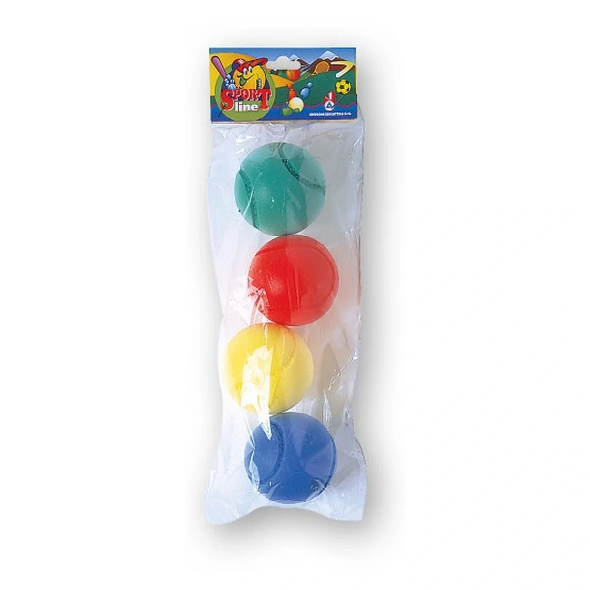Jucarii exterior - Set 4 mingi burete 7 cm PS Androni Giocattoli