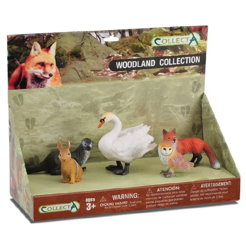 Set figurine - Set 5 figurine Animale din padure pictate manual LPP Collecta