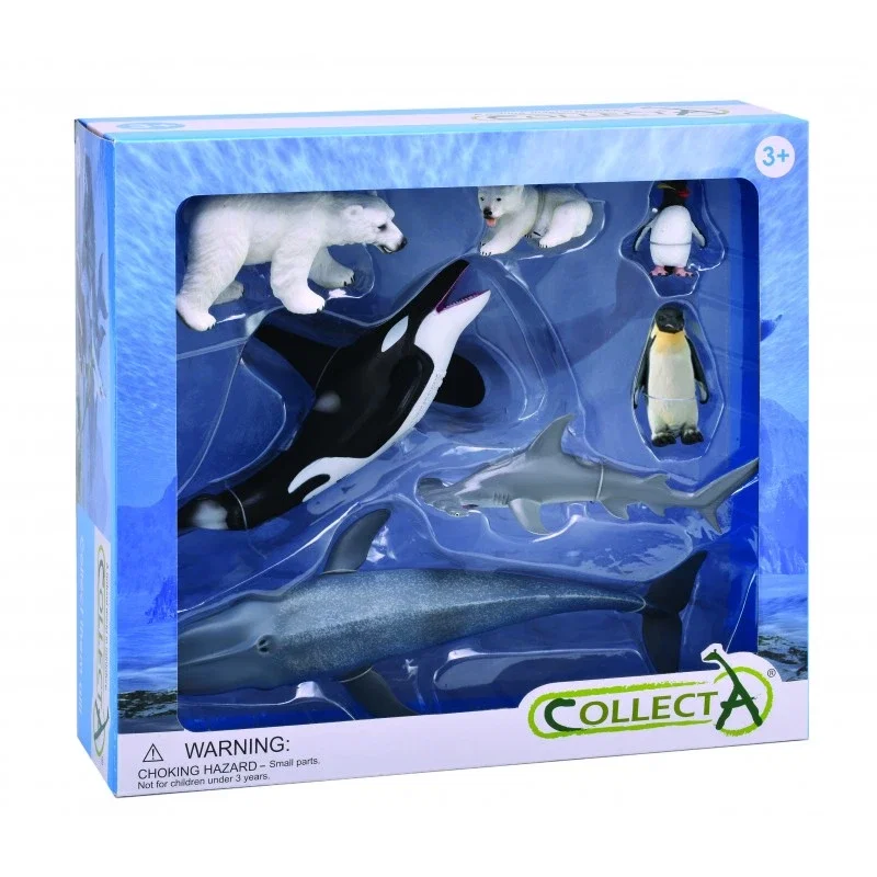 Ocean si gheata - Set 7 figurine Animale Antarctica Collecta 3 ani +