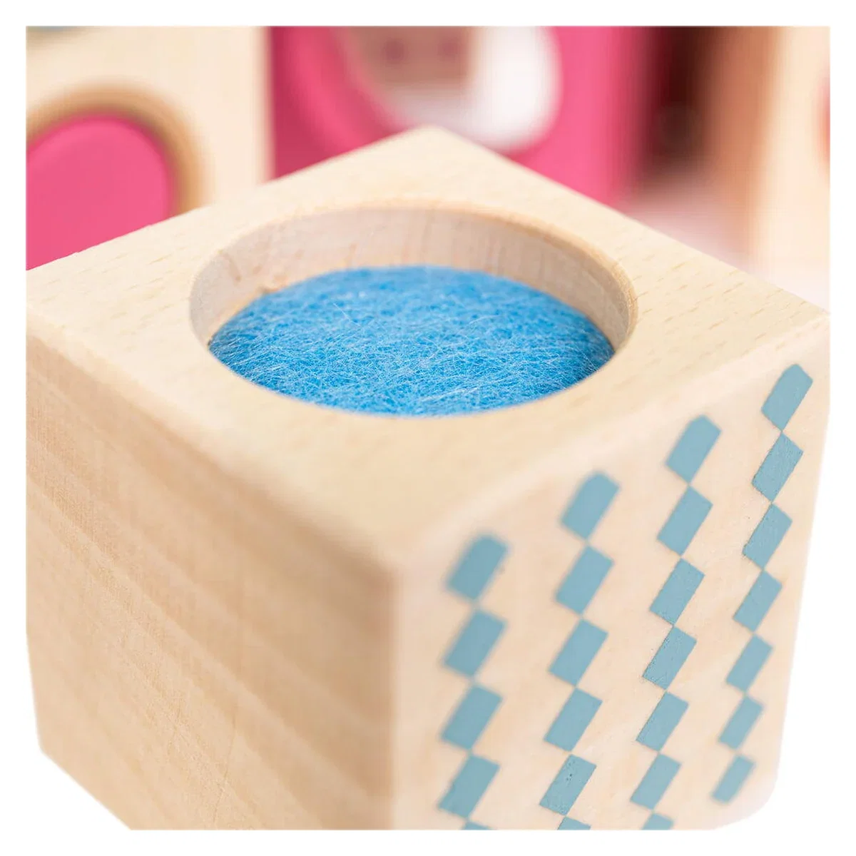Set 8 cuburi senzoriale din lemn BIGJIGS Toys 3 ani [4]