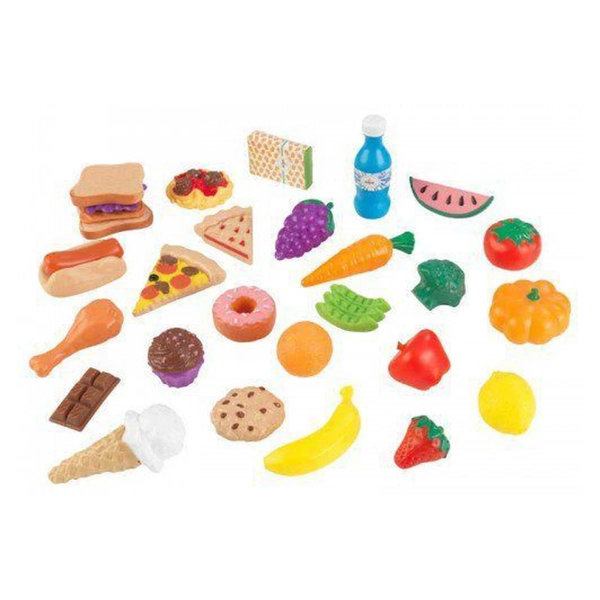 Fructe, legume, alimente - Set alimente de jucarie 30 piese KidKraft 3 ani +