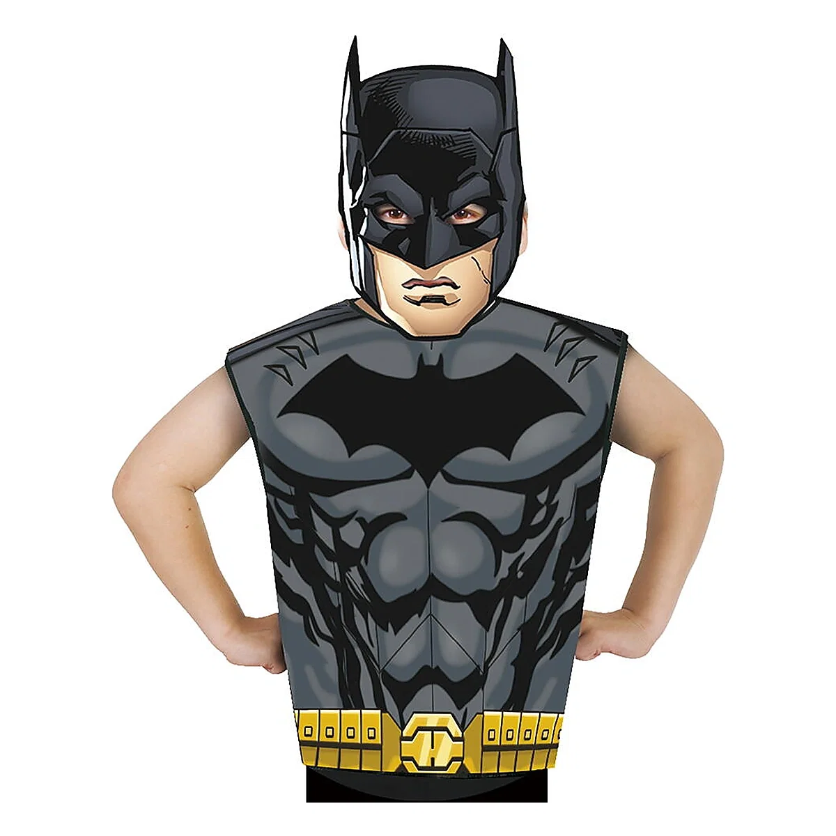 Costume carnaval copii - Set Batman - Masca & tricou fara maneci (3 - 6 ani) Rubies