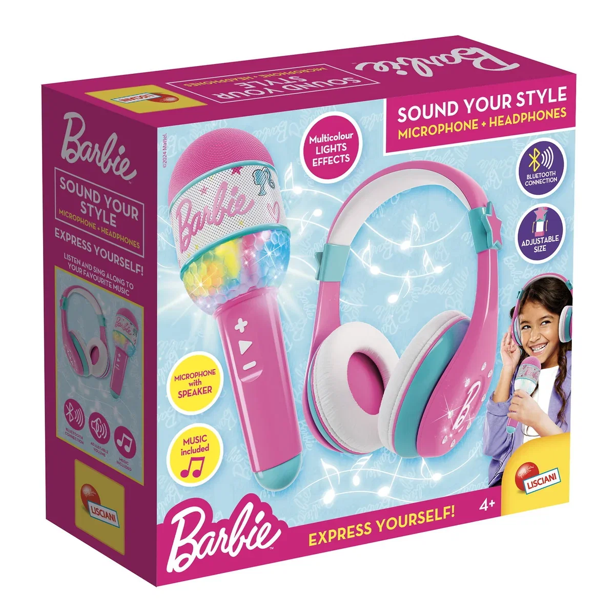 Arta si creativitate - Set casti & microfon cu bluetooth - Barbie LISCIANI 4 ani+