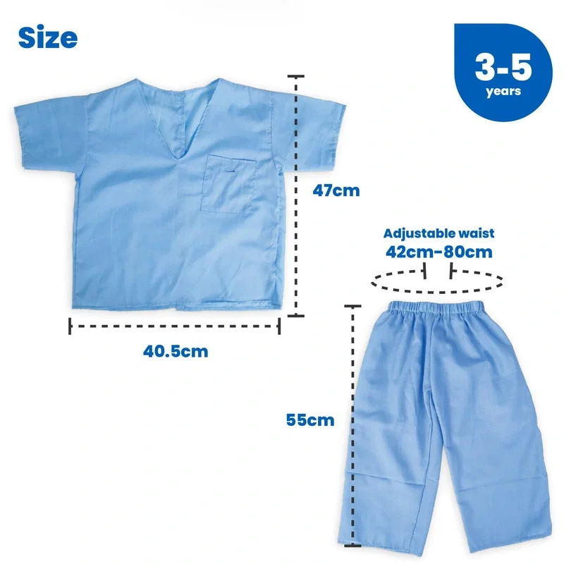 Set costum si accesorii doctor (3-5 ani) BIGJIGS Toys [3]