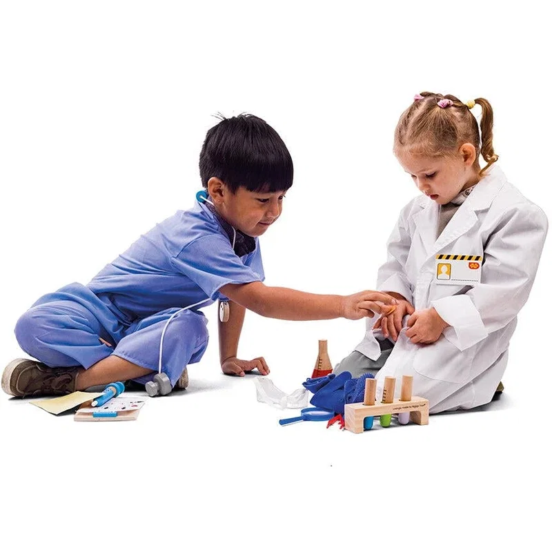 Set costum si accesorii doctor (3-5 ani) BIGJIGS Toys [5]