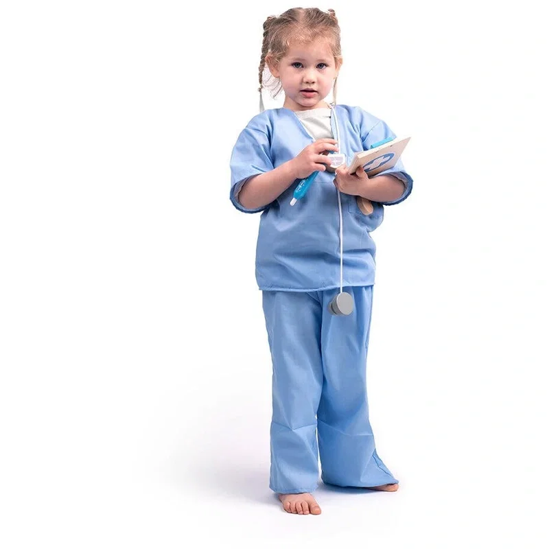 Costume carnaval copii - Set costum si accesorii doctor (3-5 ani) BIGJIGS Toys