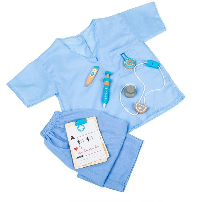 Set costum si accesorii doctor (3-5 ani) BIGJIGS Toys [1]