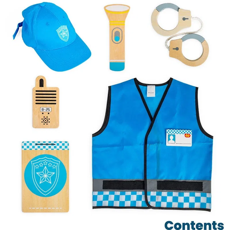 Set costum si accesorii politist (3-5 ani) BIGJIGS Toys [2]