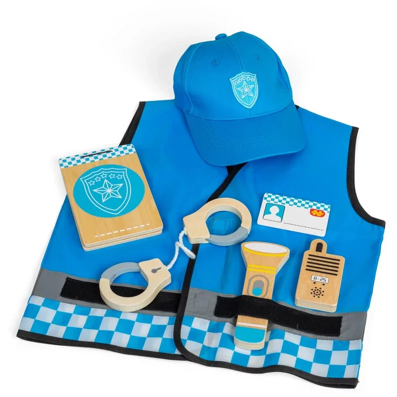Set costum si accesorii politist (3-5 ani) BIGJIGS Toys [3]