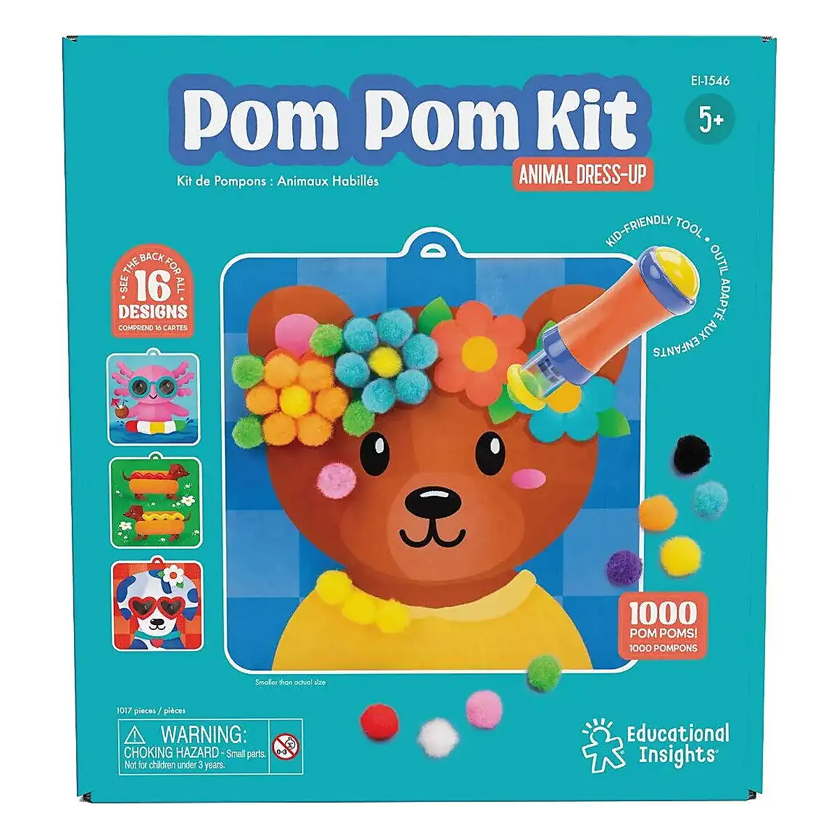 Set creativ cu pompoane - Imbraca animalutele Educational Insights 5 ani+ [4]