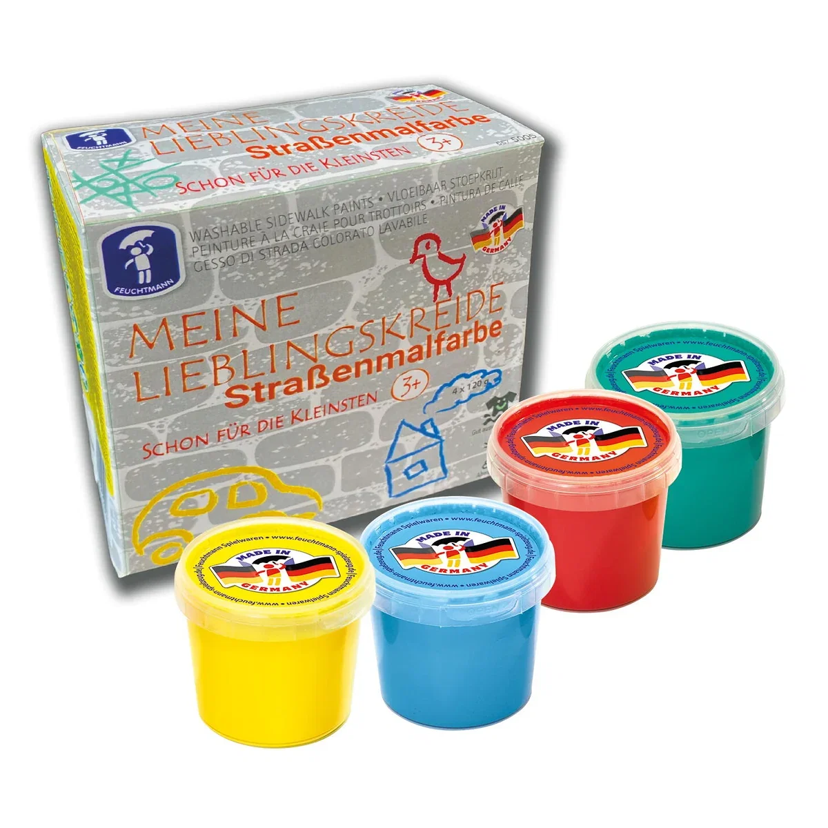 Arta si creativitate - Set creta lichida - 4 culori FEUCHTMANN 3 ani+