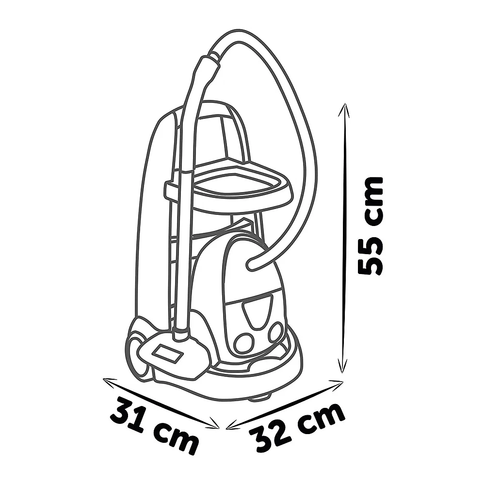 Set curatenie cu troller si aspirator electronic negru Smoby 3 ani + [3]