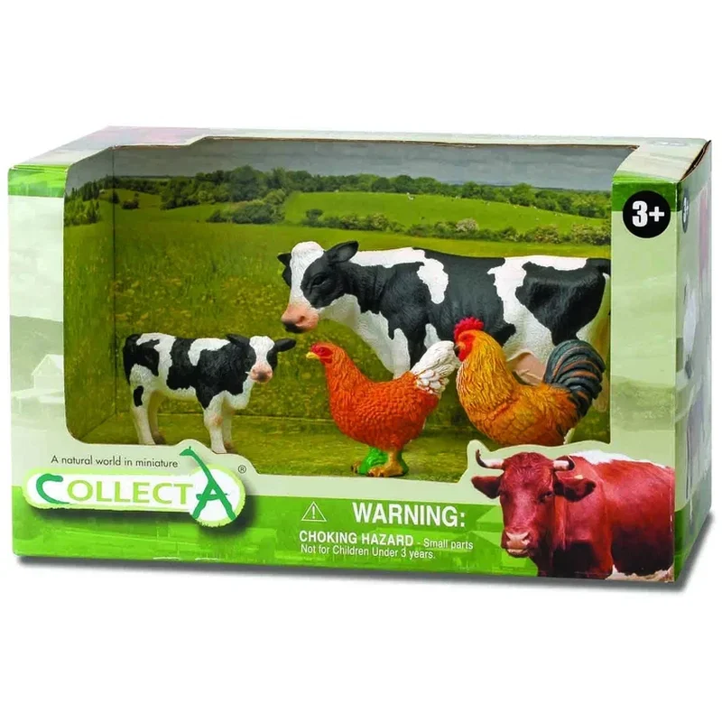 Viata la ferma - Set de 4 figurine pictate manual Ferma Collecta 3 ani +