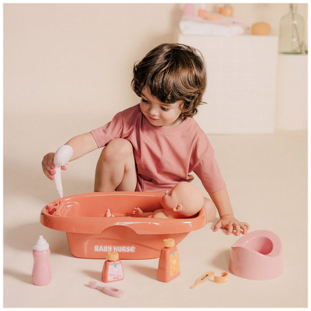 Set de baie pentru papusa Smoby Baby Nurse Bath cu 8 accesorii 3 ani [3]