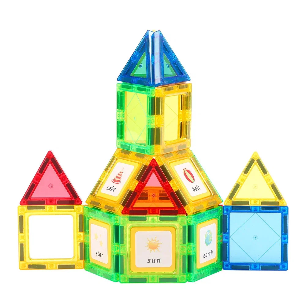 Set de constructie magnetic 3D - 38 piese MAGPLAYER 10 ani [1]